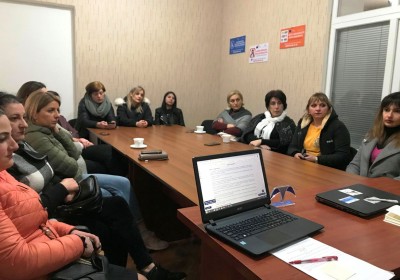 Meeting with Parents of Kindergarten Children in Telavi Municipality