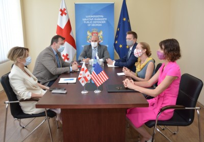 Վրաստանի ժողովրդական պաշտպանի և Վրաստանում ԱՄՆ-ի դեսպանի հանդիպումը