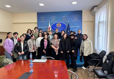 Meeting with Students of Tbilisi 300 Aragveli Public School No. 75 