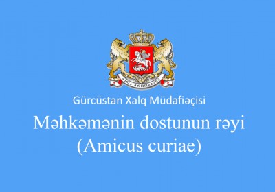 Məhkəmənin Dostu (Amicus Curiae) ətraf mühit haqqında məlumat əldə etməyin  vacibliyi ilə bağlı rəy