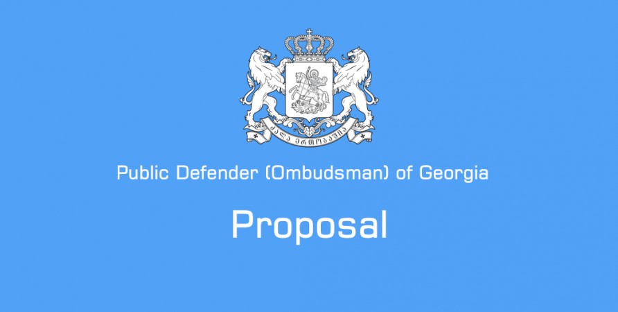 Proposal regarding Production and Publication of Statistical Data on Administrative Detentions