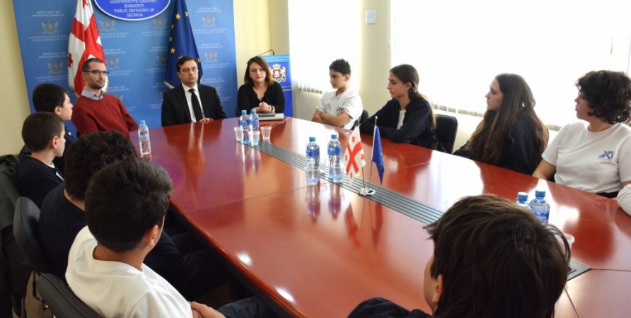 Public Defender Meets Students of Margvelashvili School XXI Century