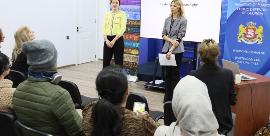 Public Defender's Office Holds Information Meeting for Refugees on Violence against Women and Rights of Persons with Disabilities