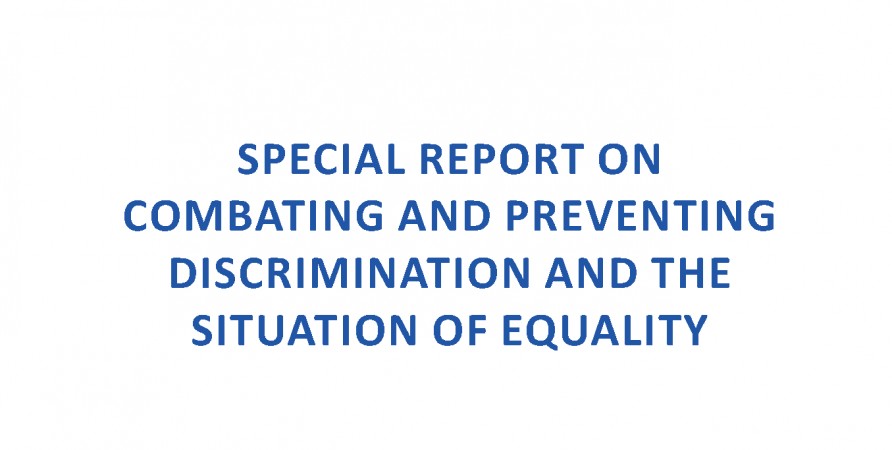 Special Report on Fight against Discrimination, Its Prevention and Situation of Equality