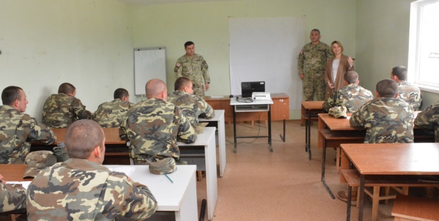 Public Defender Visits Mukhrovani Military Base