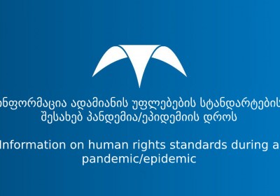 Information on human rights standards during a pandemic/epidemic