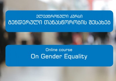 Electronic course on gender equality