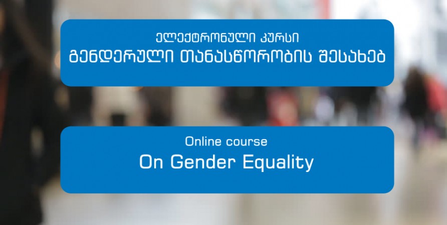 Electronic course on gender equality