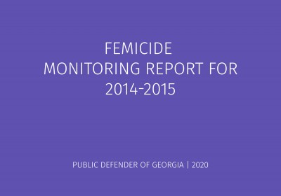 Femicide Monitoring Report 2014-2015 