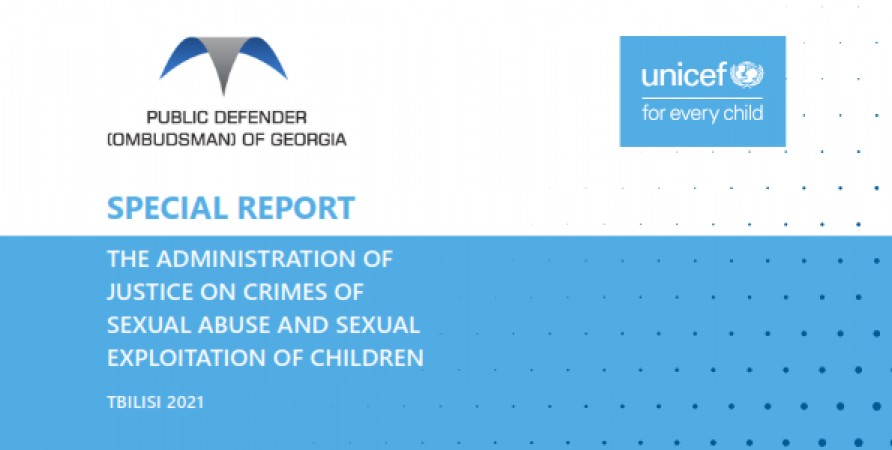 Special Report “The Administration of Justice on Crimes of Sexual Abuse and Sexual Exploitation of Children”