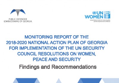Findings and Recommendations of Monitoring of Implementation of 2018-2020 National Action Plan for Women, Peace and Security