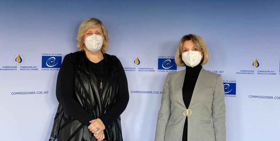 Public Defender Meets with Council of Europe Commissioner for Human Rights in Strasbourg