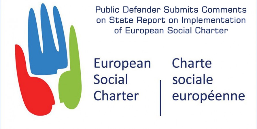 Public Defender Submits Comments on State Report on Implementation of European Social Charter