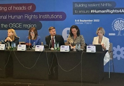 Public Defender Delivers Speech at the Meeting of Heads of National Human Rights Institutions from the OSCE region