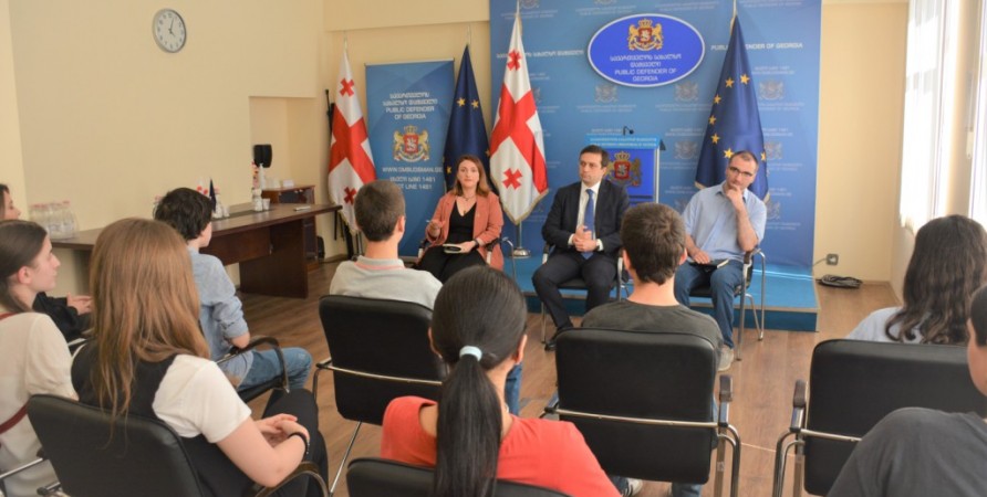 Public Defender Meets with Students of Various Schools of Tbilisi
