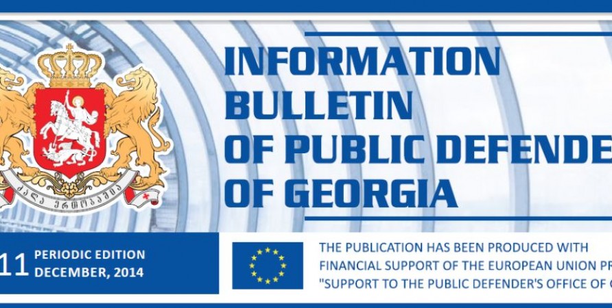Information Bulletin – Periodic Publication, December, 2014 