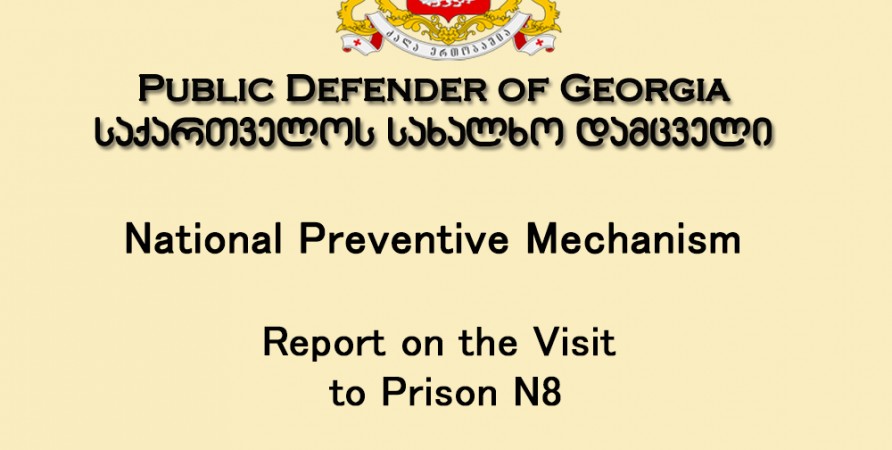 National Preventive Mechanism Report on the Visit to Prison N8  (27-28 November 2014)