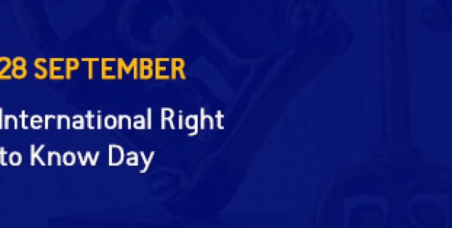 International Right to Know Day is on 28 September