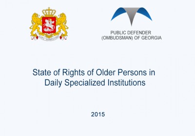State of Rights of Older Persons in Daily Specialized Institutions